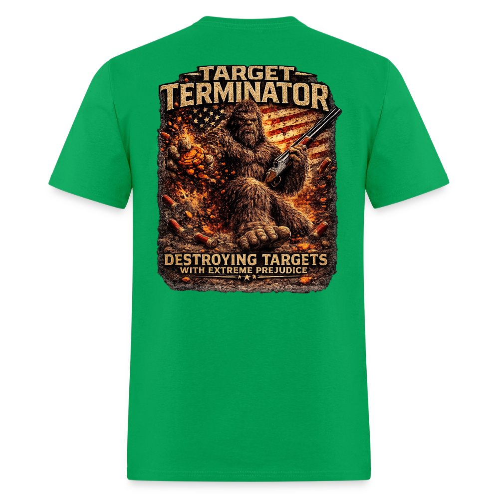 Sasquatch Target Terminator – Destroying Targets With Extreme Prejudice - bright green