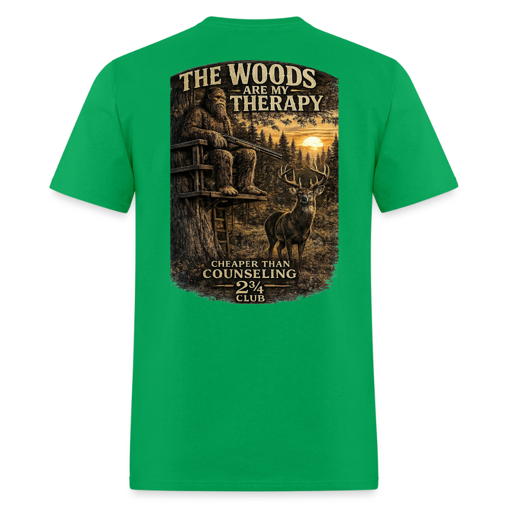 The Woods Are My Therapy – Cheaper Than Counseling (Light) - bright green