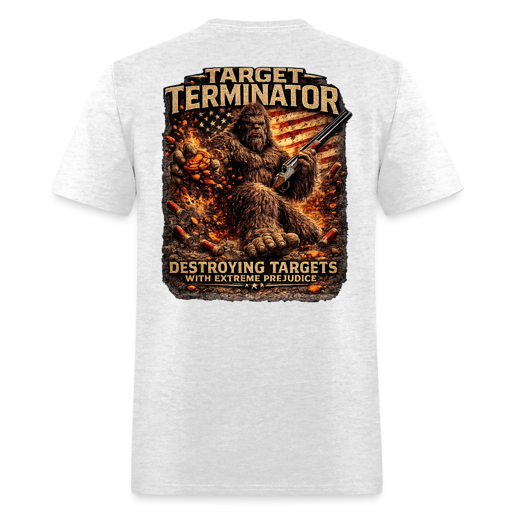 Sasquatch Target Terminator – Destroying Targets With Extreme Prejudice - light heather gray