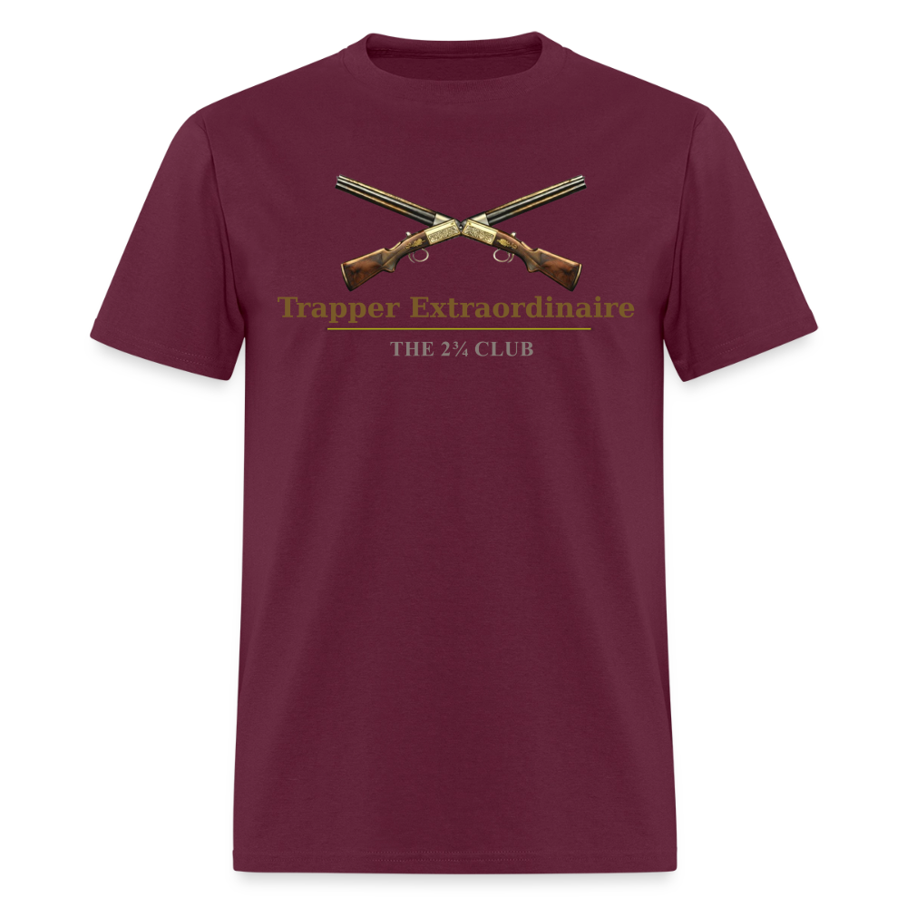 Trapper Extraordinaire Tee – The 2¾ Club (Trapper Series) - burgundy