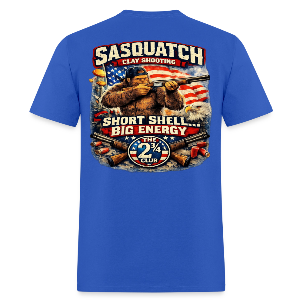 Sasquatch Big Energy Clay Shooting Shirt – Short Shell Big Energy | The 2¾ Club - royal blue