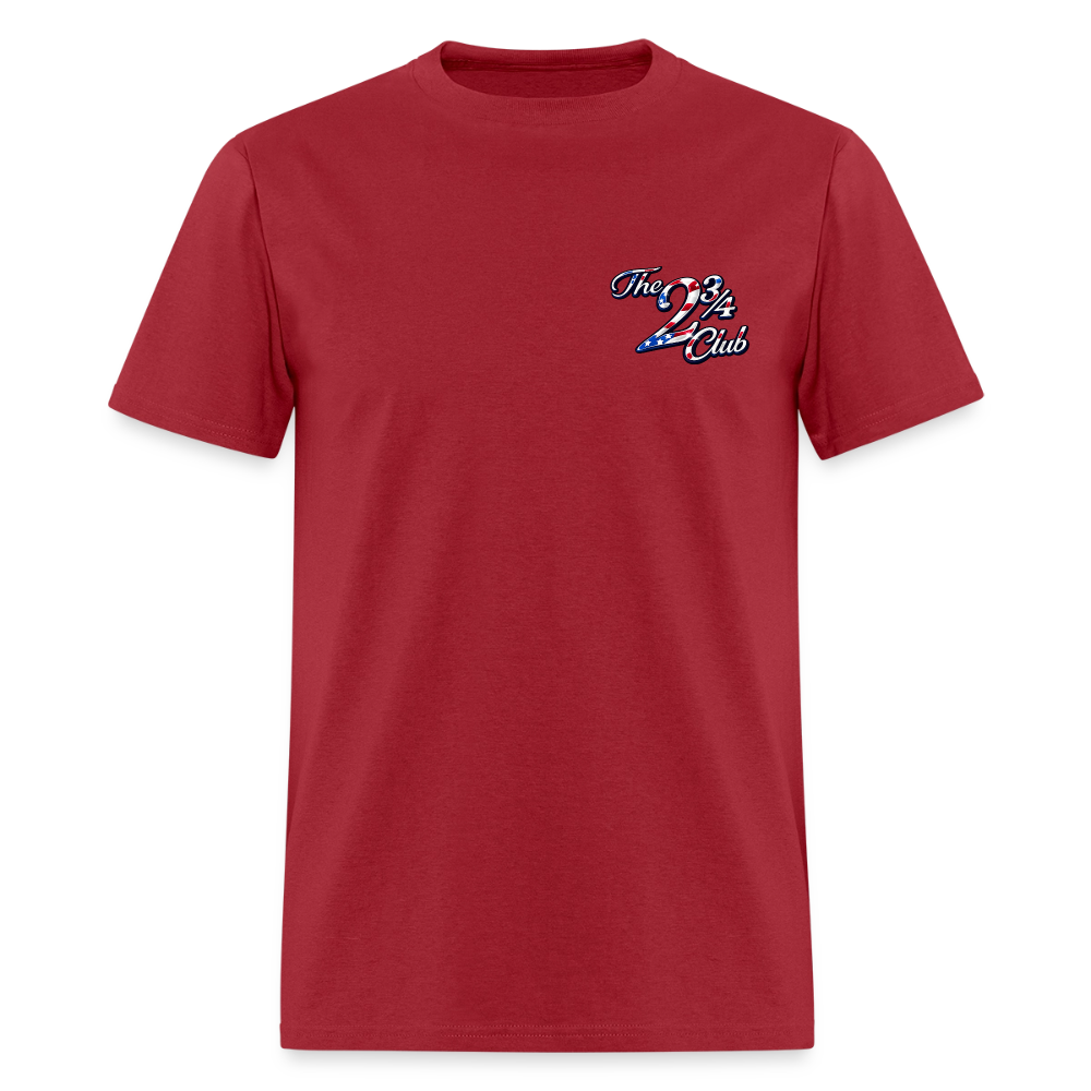 American Badass Tee - dark red