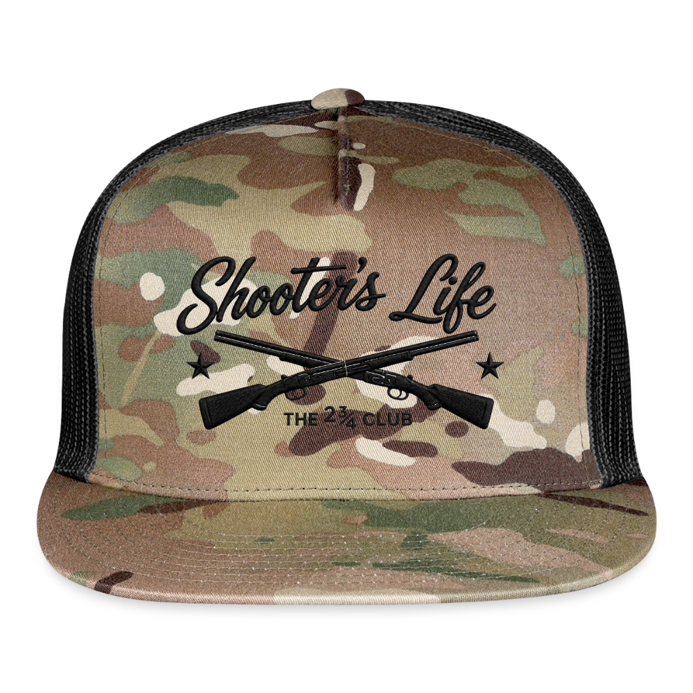 Shooter's Life Trucker Hat Black – The 2¾ Club Edition - MultiCam\black