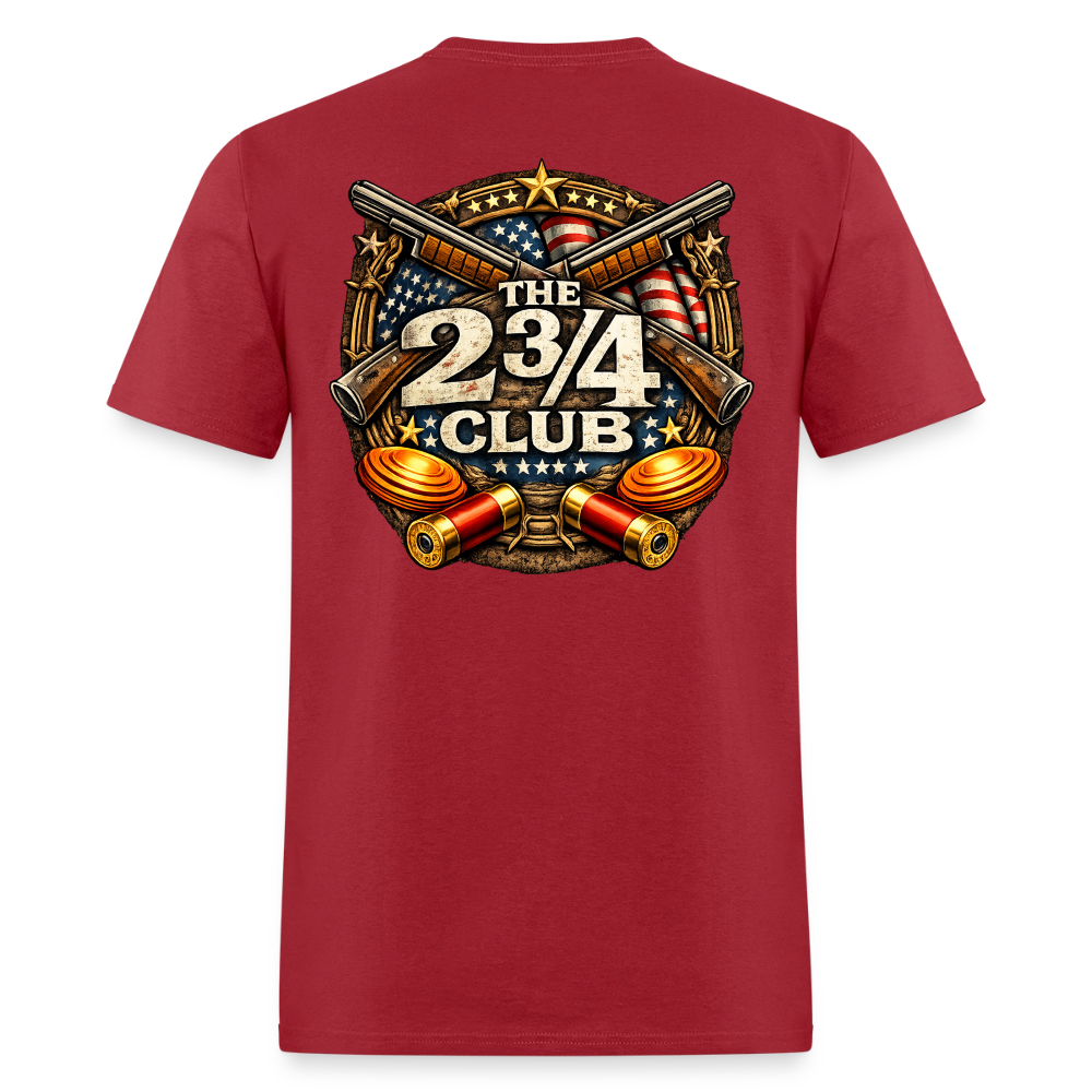 Freedom Fire – The 2¾ Club Patriot Crest Tee - dark red