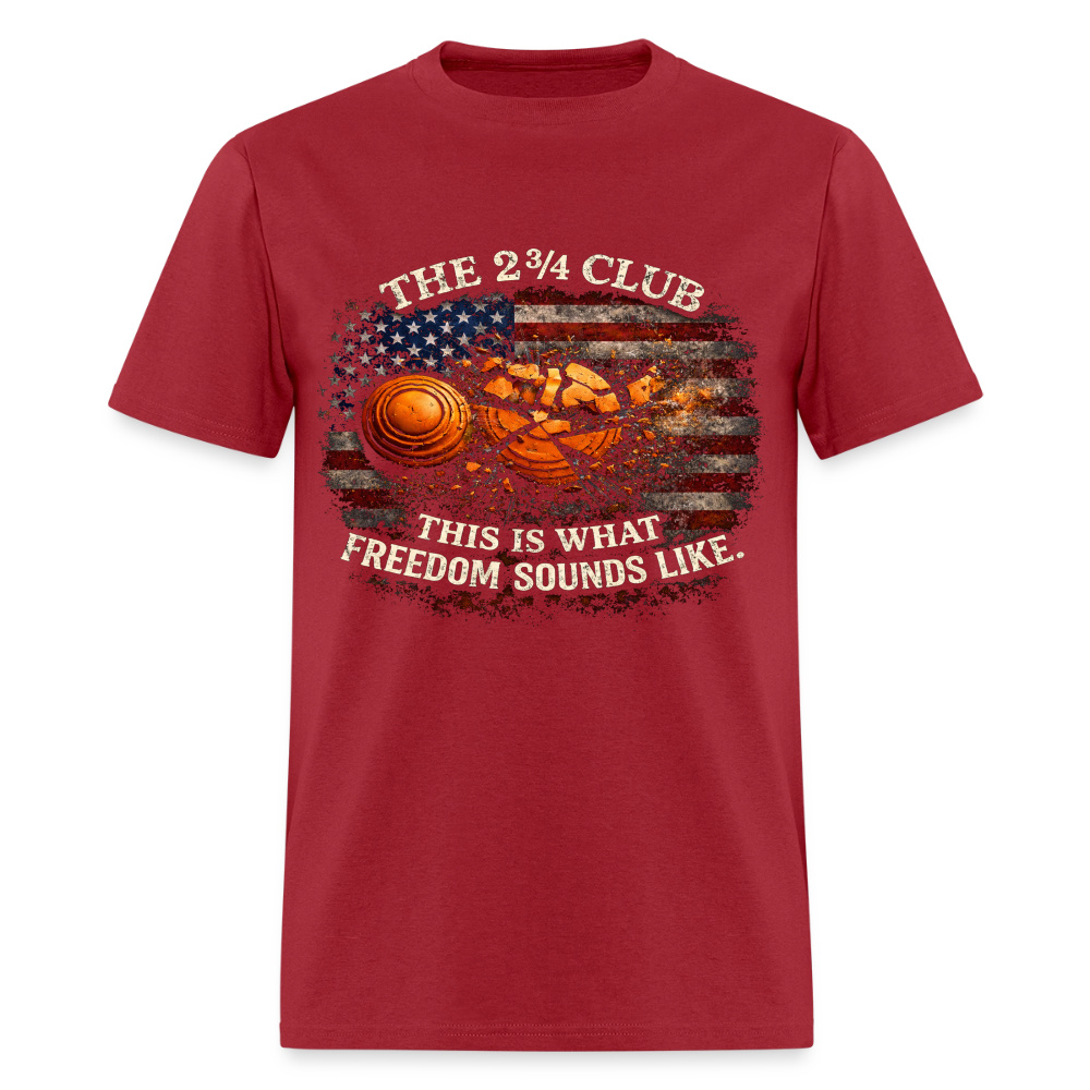 Clay Break Freedom Tee - dark red