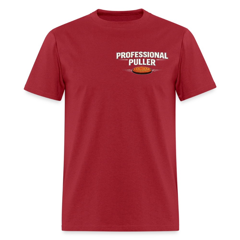 Professional Puller Tee – No Excuses Edition (Dark) - dark red