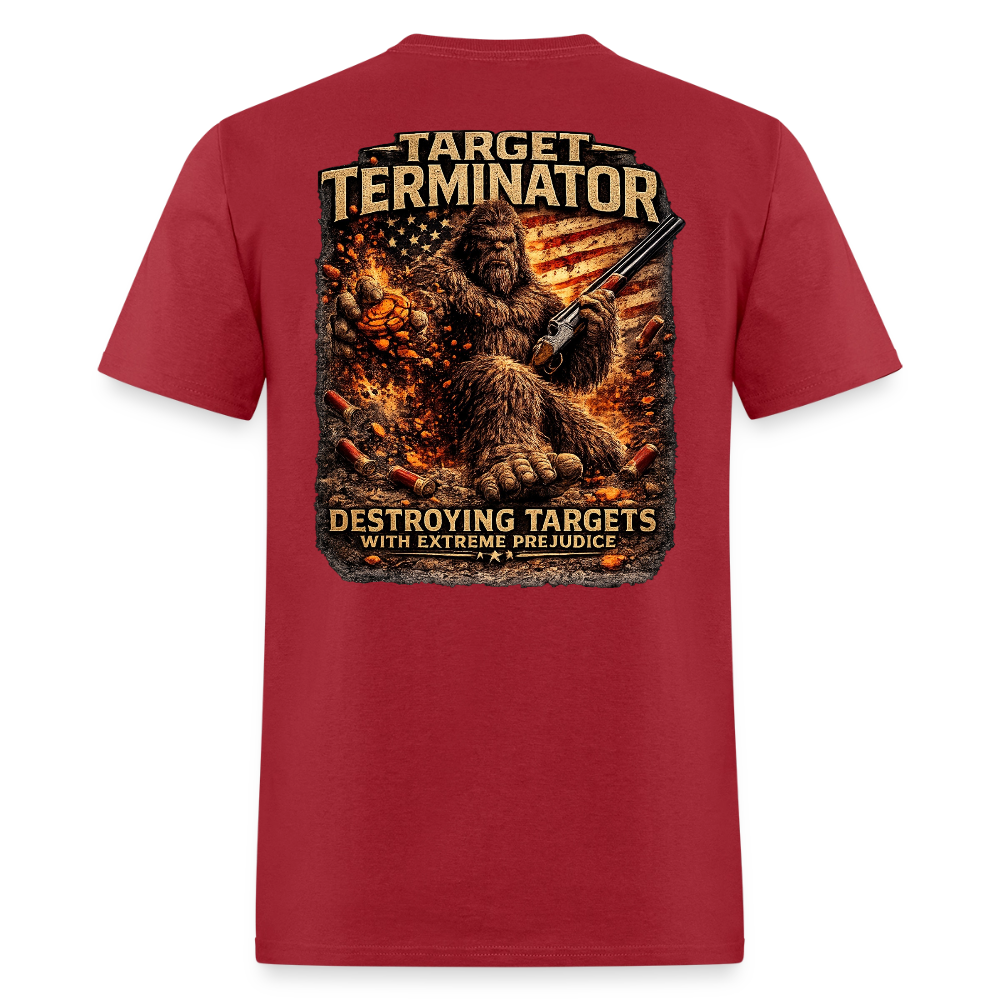 Sasquatch Target Terminator – Destroying Targets With Extreme Prejudice - dark red