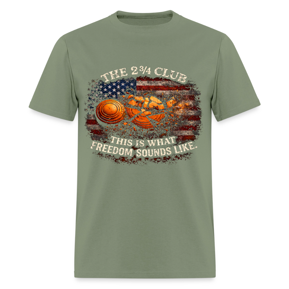 Clay Break Freedom Tee - military green