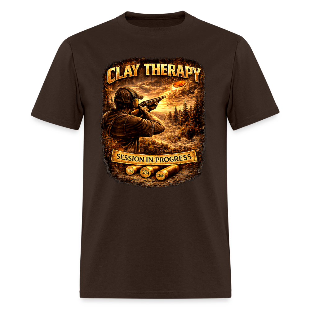 Clay Therapy Session Tee – 12 GA 2 3/4 Edition - brown