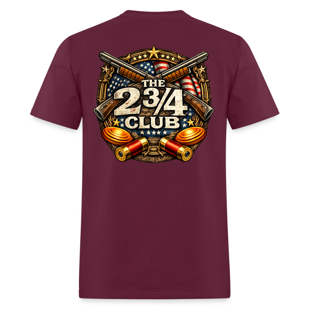 Freedom Fire – The 2¾ Club Patriot Crest Tee - burgundy
