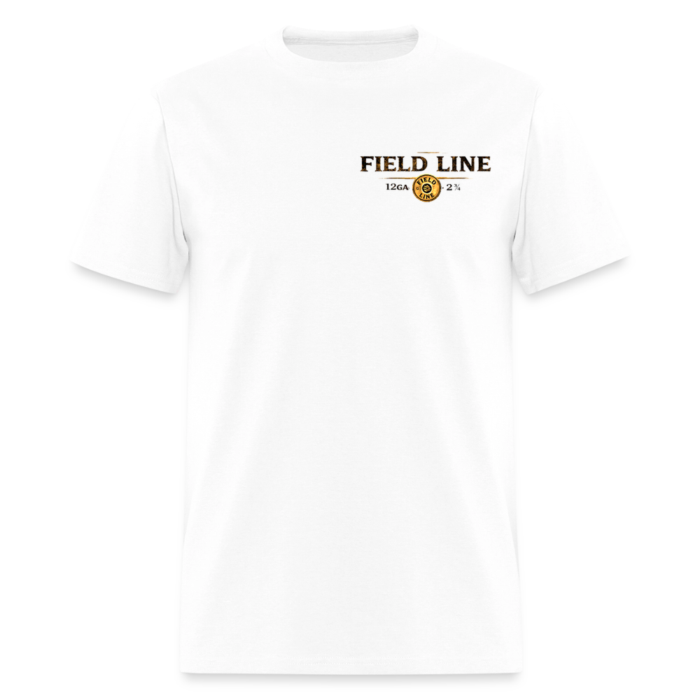 One Shot. Make It Count. - Field Line Hunting Deer Tee (Light) - white