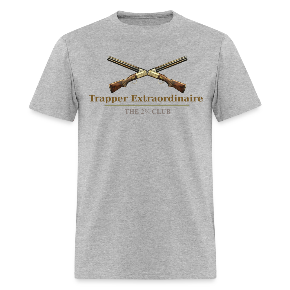 Trapper Extraordinaire Tee – The 2¾ Club (Trapper Series) - heather gray