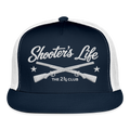 Shooter's Life Trucker Hat White – The 2¾ Club Edition - navy/white