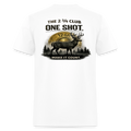 One Shot. Make It Count. - Field Line Hunting Deer Tee (Light) - white