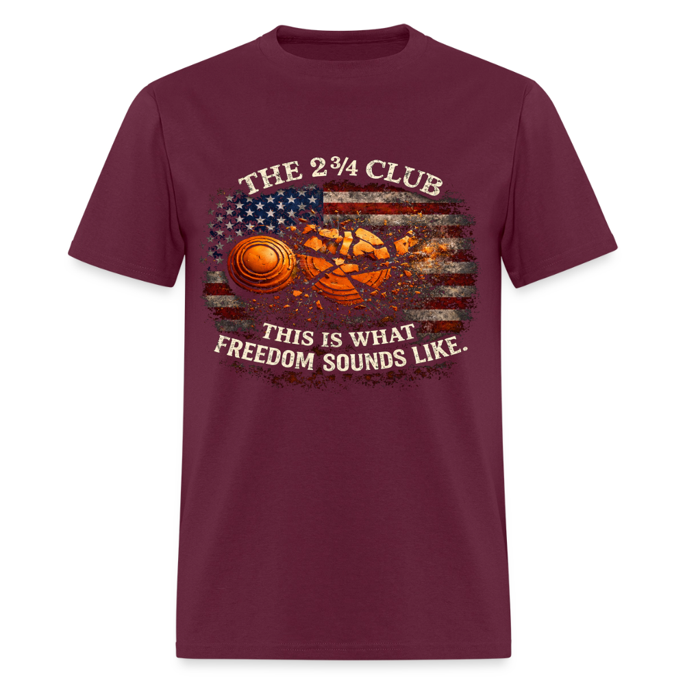 Clay Break Freedom Tee - burgundy