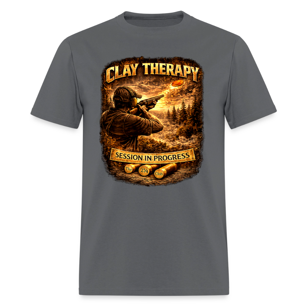 Clay Therapy Session Tee – 12 GA 2 3/4 Edition - charcoal