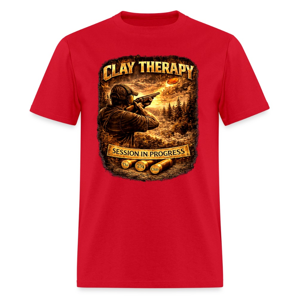 Clay Therapy Session Tee – 12 GA 2 3/4 Edition - red