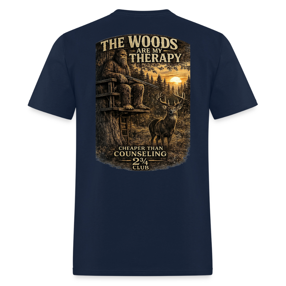 The Woods Are My Therapy (Dark) - navy