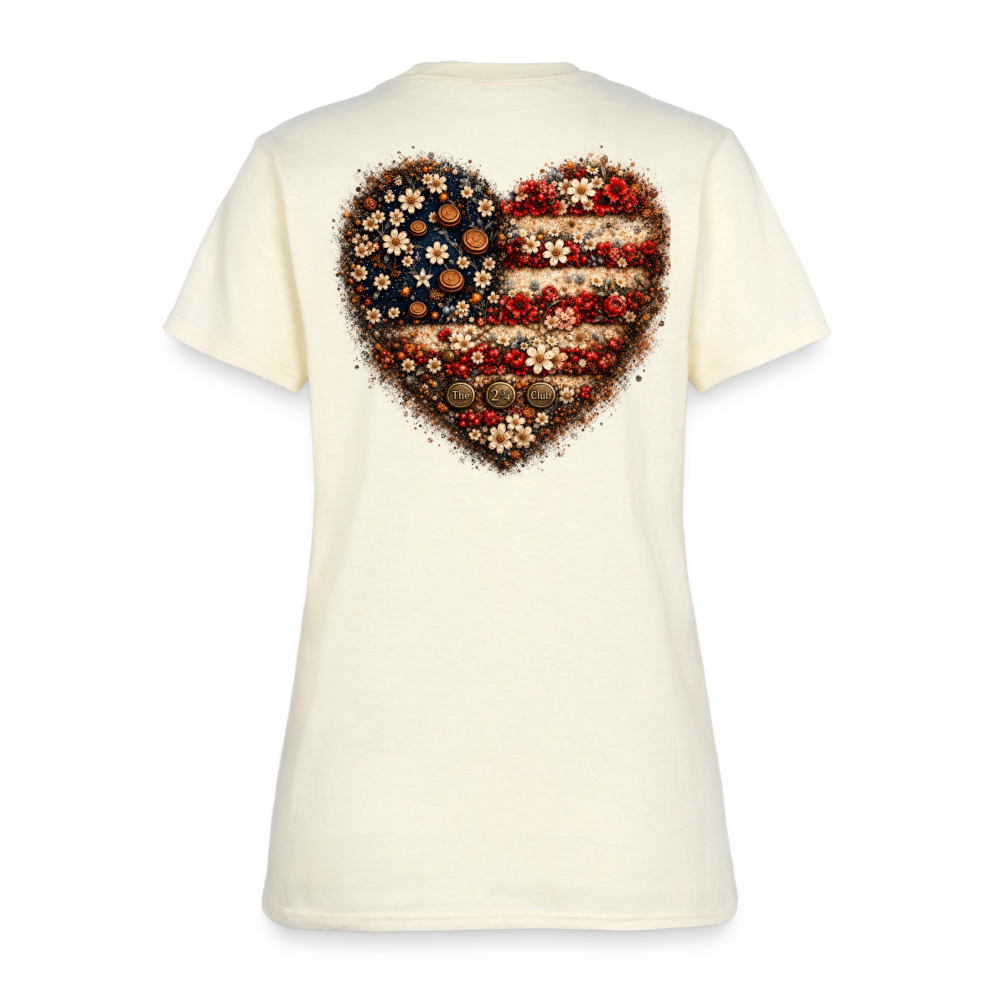 Shotgun Sweetheart - Freedom in Full Bloom Tee - off white