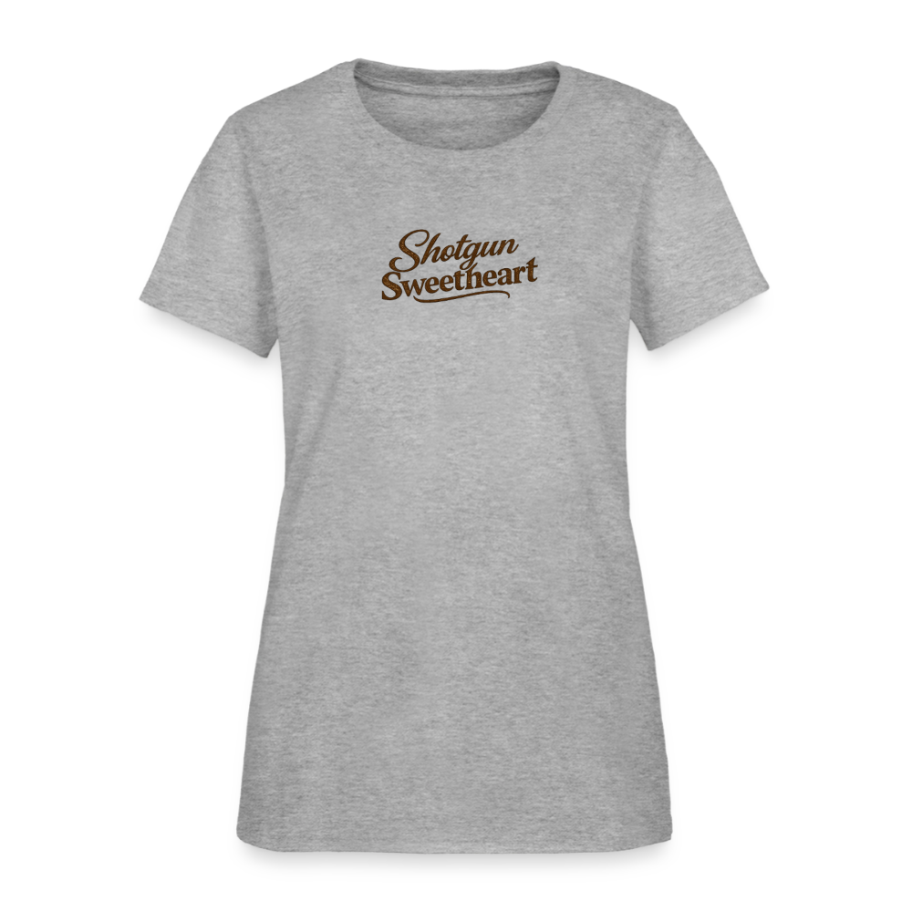 Shotgun Sweetheart - Small Shell Deadly Aim (Light) - heather gray