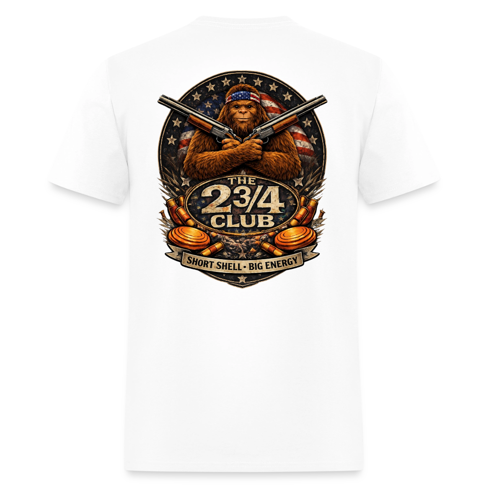 Short Shell. Big Energy - Patriotic Sasquatch Edition | The 2 ¾ Club - white