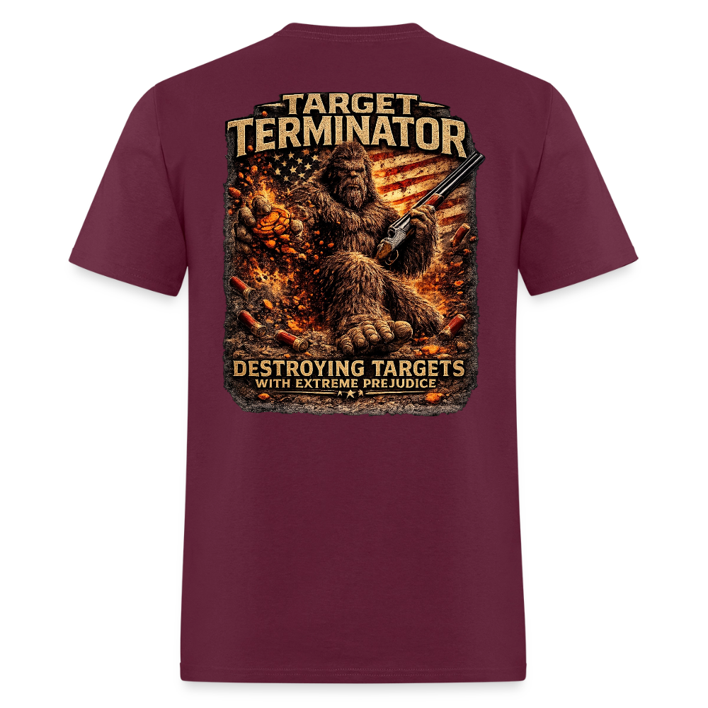 Sasquatch Target Terminator – Destroying Targets With Extreme Prejudice - burgundy