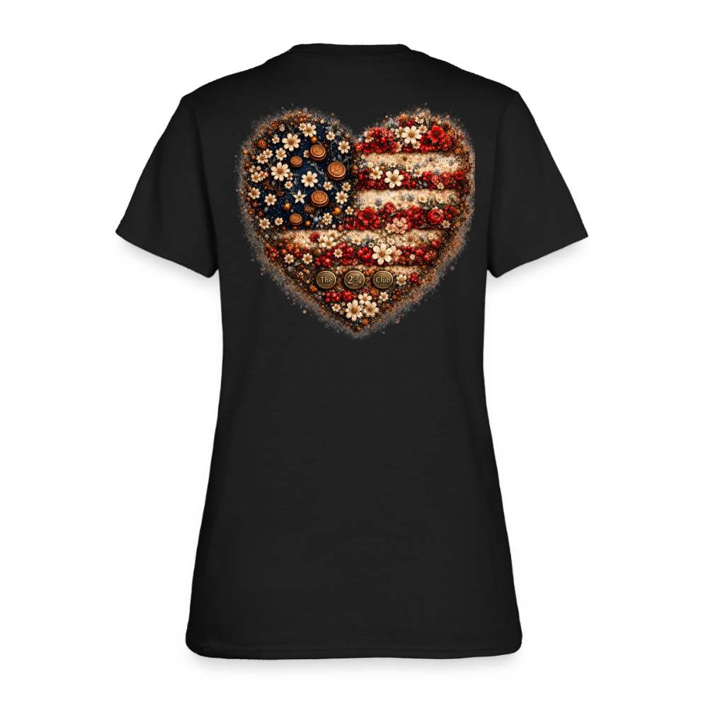 Shotgun Sweetheart - Freedom in Full Bloom Tee - black