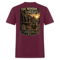 The Woods Are My Therapy (Dark) - burgundy