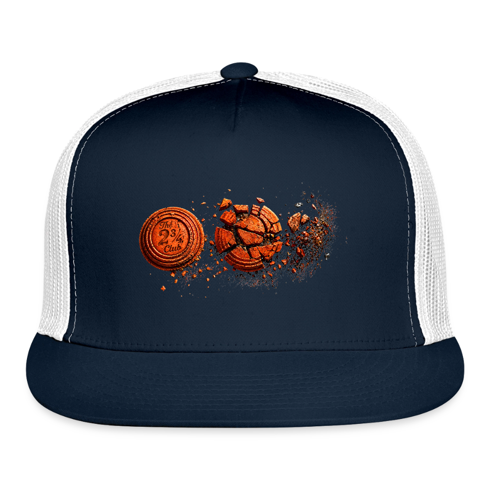 Clay Breaker Trucker Hat – The 2¾ Club - navy/white