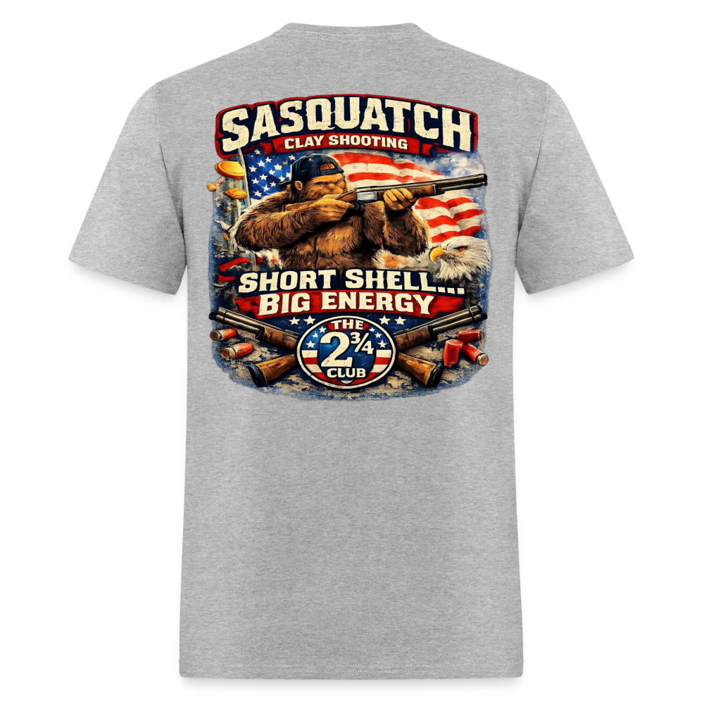 Sasquatch Big Energy Clay Shooting Shirt – Short Shell Big Energy | The 2¾ Club - heather gray