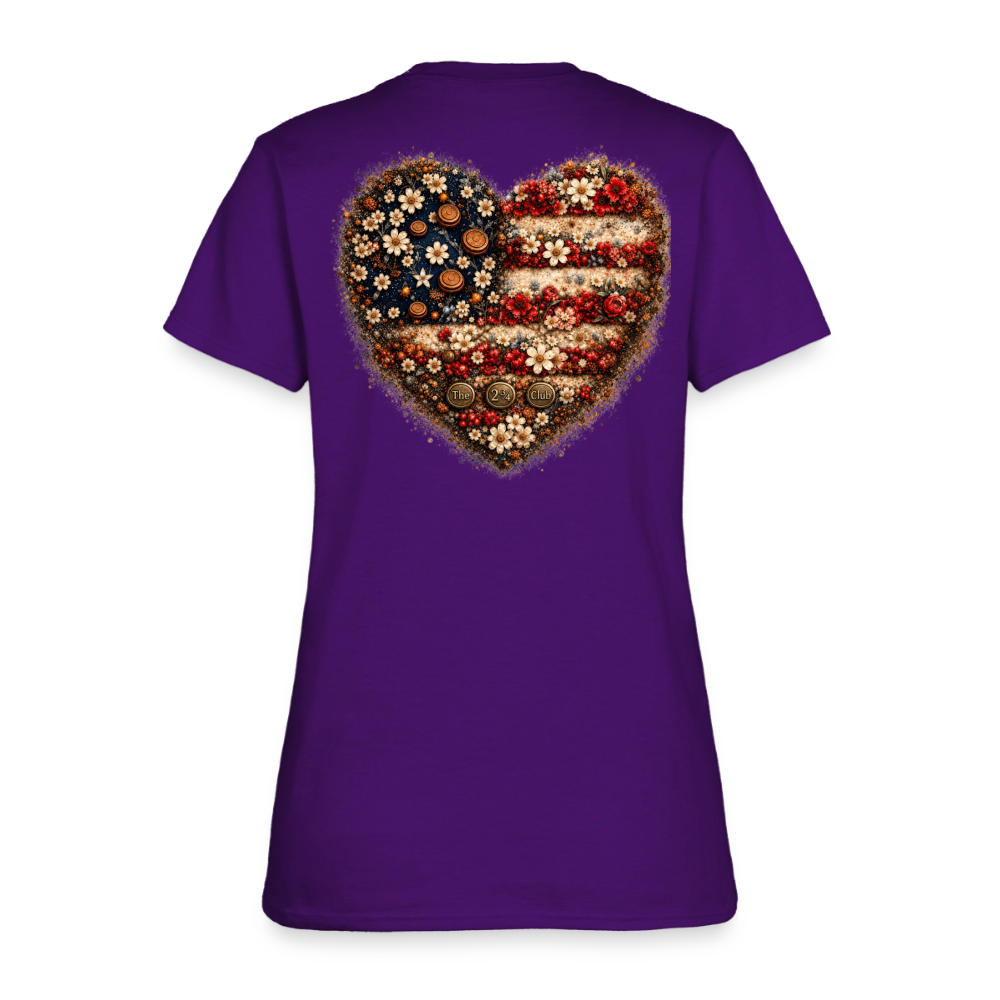 Shotgun Sweetheart - Freedom in Full Bloom Tee - purple