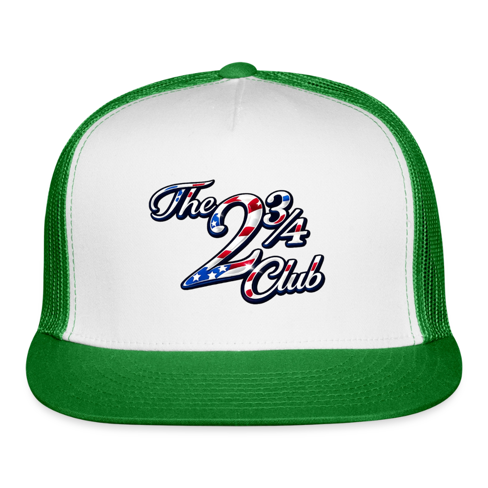 Americana Trucker Hat - white/kelly green