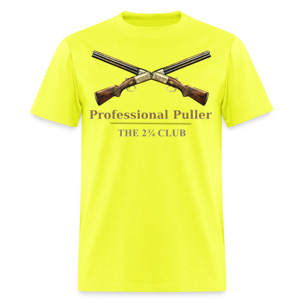 Professional Puller Tee – The 2¾ Club (Trapper Series) - safety green
