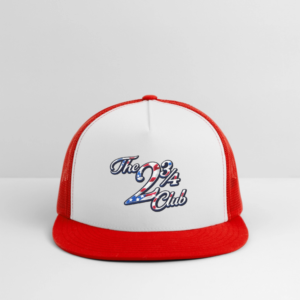 Americana Trucker Hat - white/red