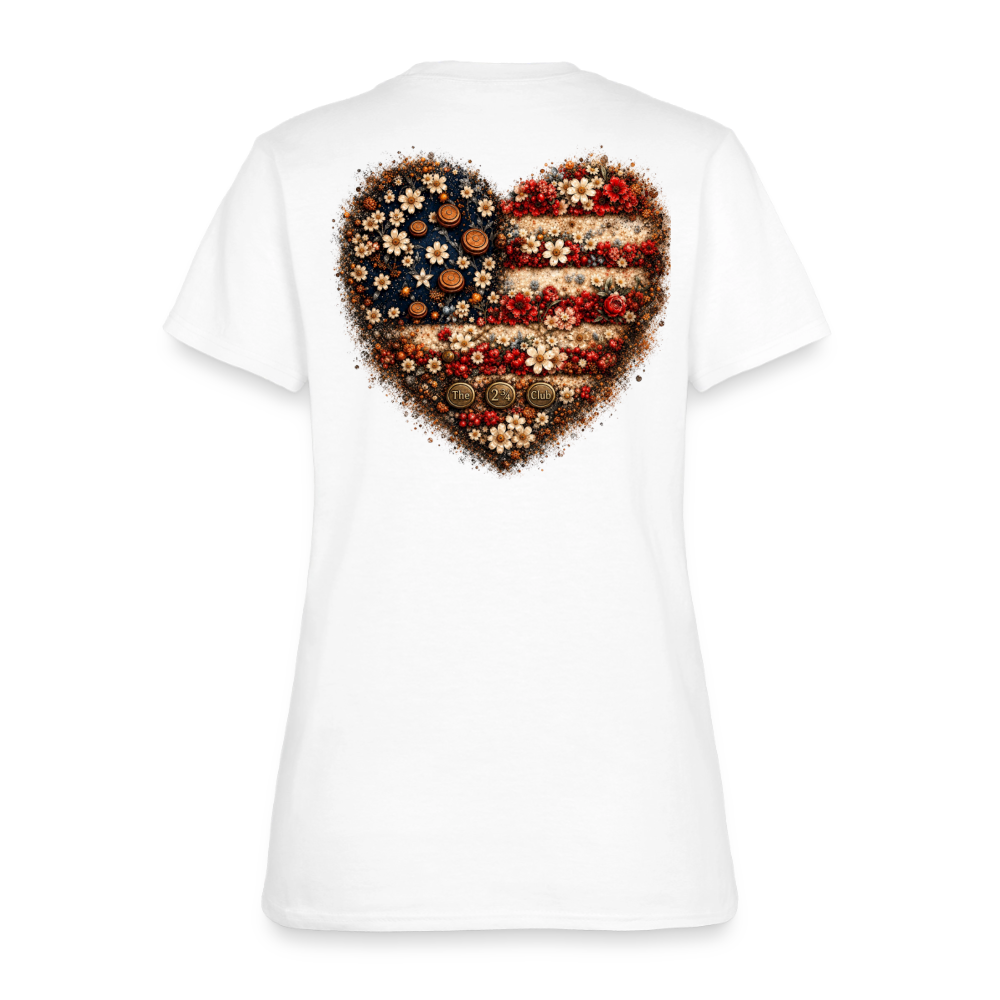 Shotgun Sweetheart - Freedom in Full Bloom Tee - white