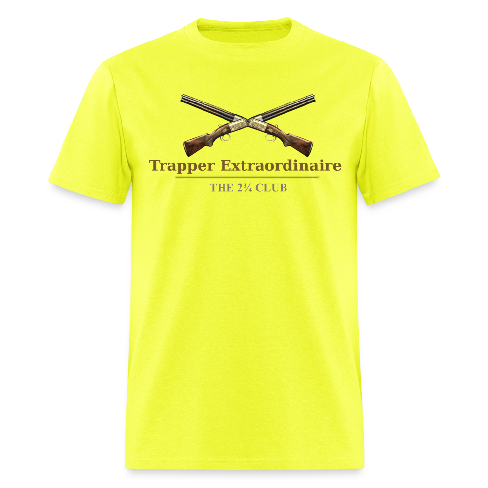 Trapper Extraordinaire Tee – The 2¾ Club (Trapper Series) - safety green