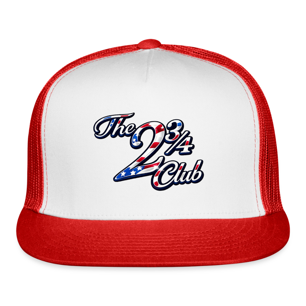Americana Trucker Hat - white/red