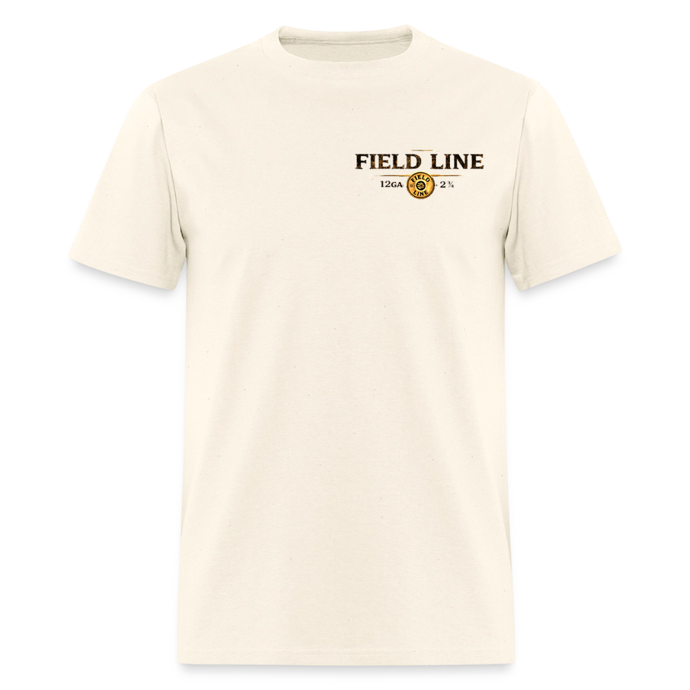 One Shot. Make It Count. - Field Line Hunting Deer Tee (Light) - sweet cream heather