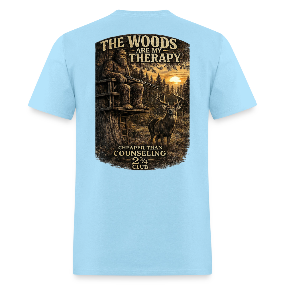 The Woods Are My Therapy – Cheaper Than Counseling (Light) - powder blue