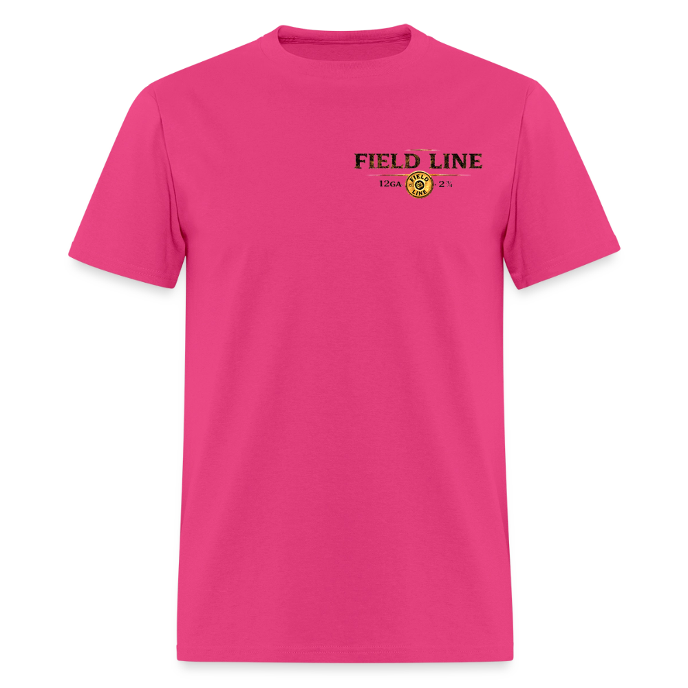 One Shot. Make It Count. - Field Line Hunting Deer Tee (Light) - fuchsia