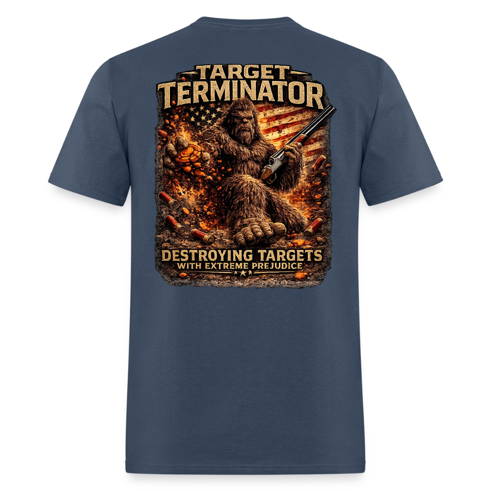 Sasquatch Target Terminator – Destroying Targets With Extreme Prejudice -  blue dusk