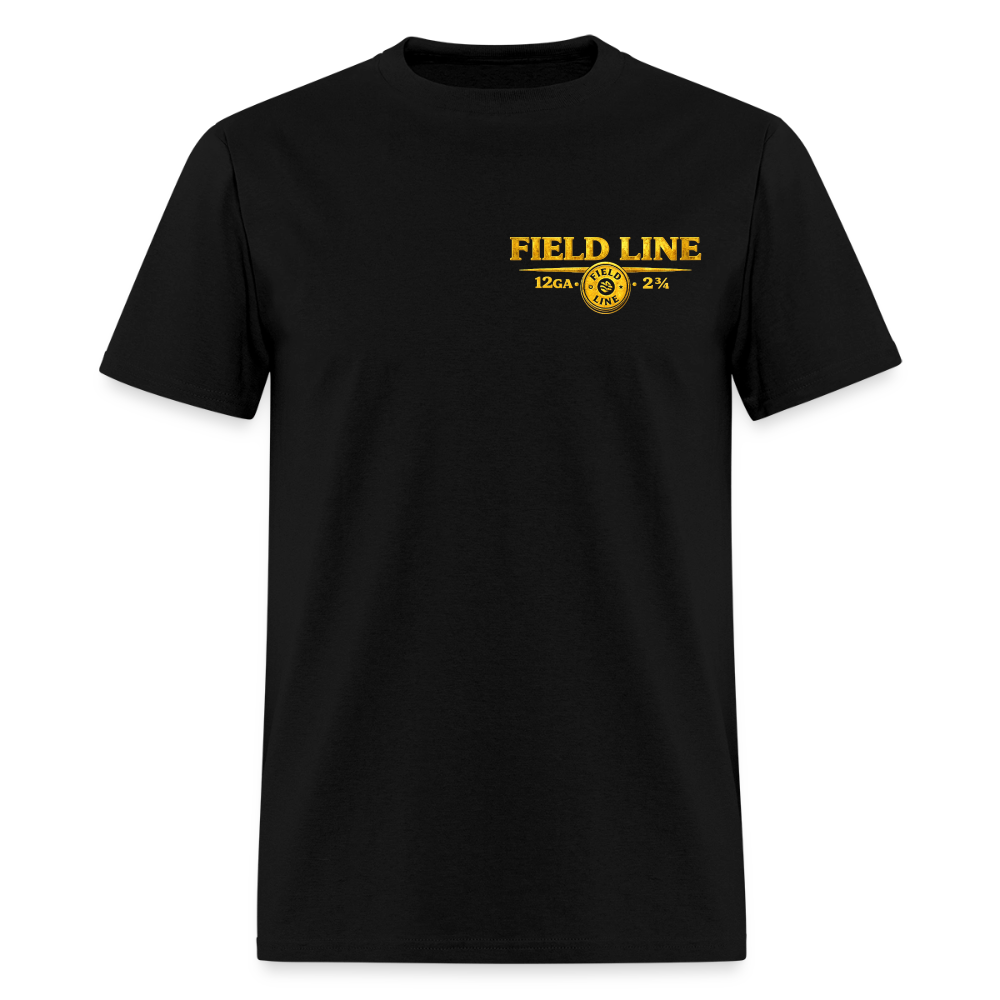 One Shot. Make It Count. - Field Line Hunting Duck Tee (Dark) - black