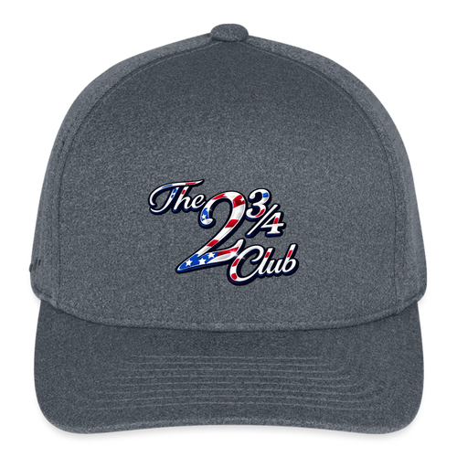 Americana Fitted Hat - dark heather gray