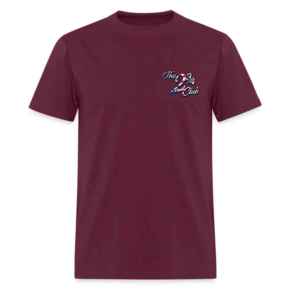 American Badass Tee - burgundy