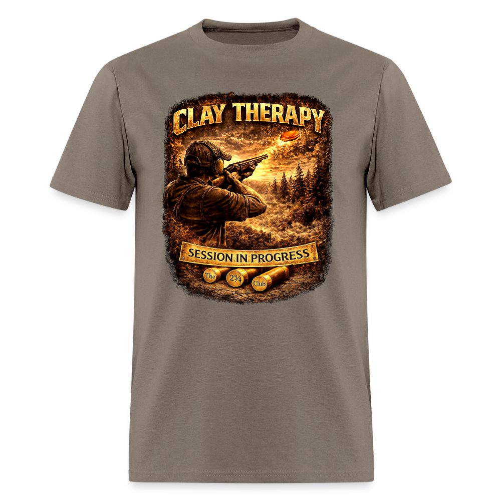 Clay Therapy Session Tee – 12 GA 2 3/4 Edition - safari