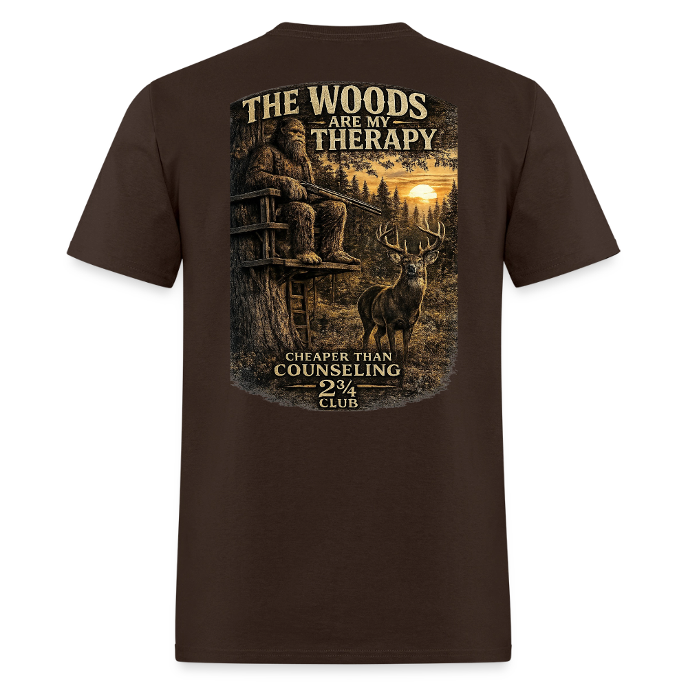 The Woods Are My Therapy (Dark) - brown