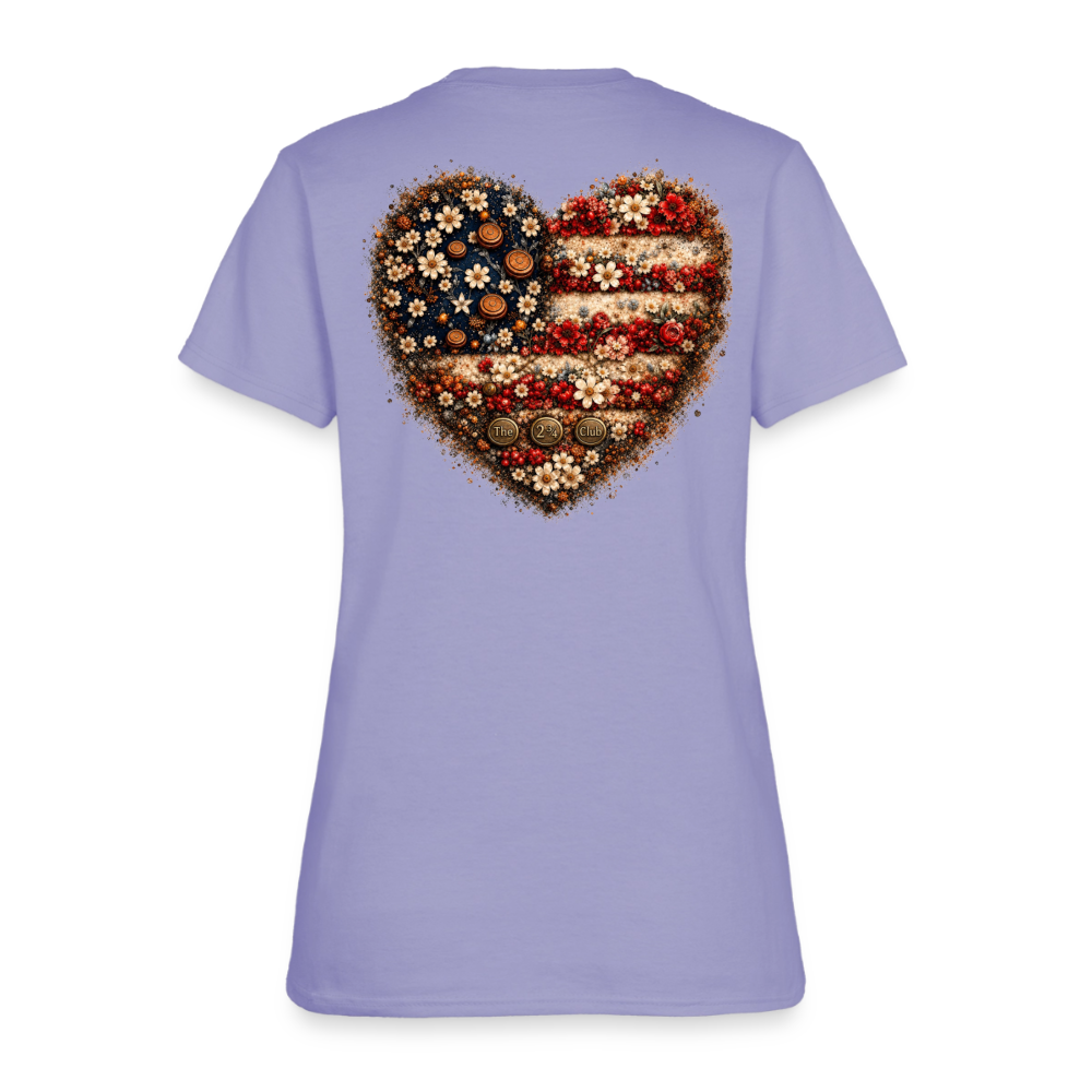 Shotgun Sweetheart - Freedom in Full Bloom Tee - lavender