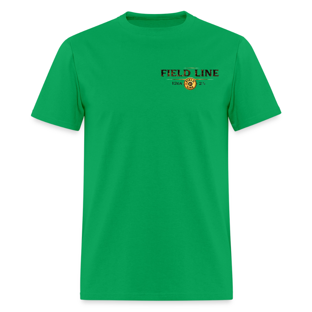 One Shot. Make It Count. - Field Line Hunting Deer Tee (Light) - bright green