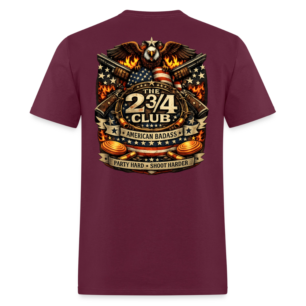 American Badass Tee - burgundy