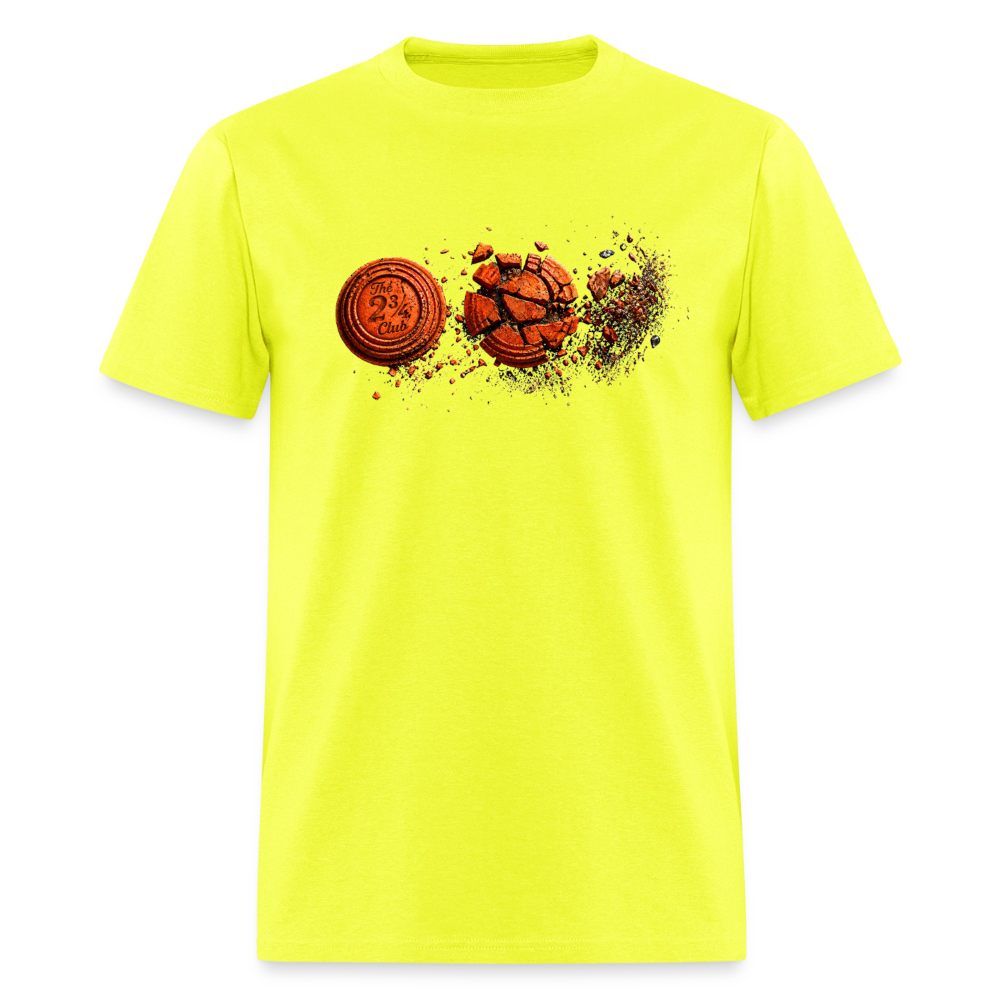 Break More Clays Tee – The 2¾ Club - safety green